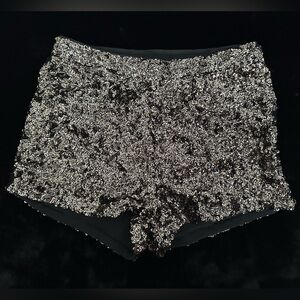 Sequin micro mini short